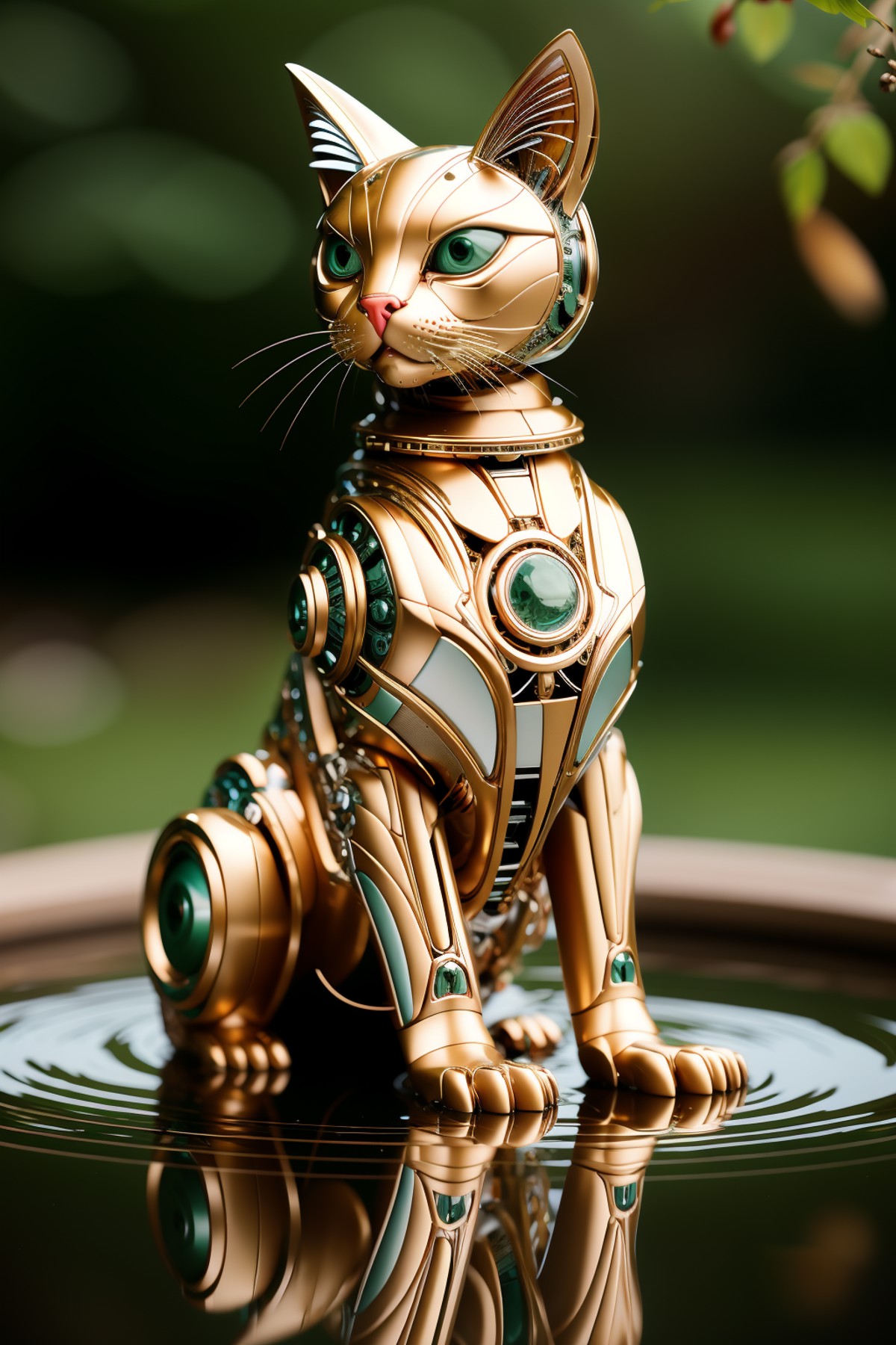00289-3234195615-mechanical cat,((masterpiece)), ((best quality)), 8k, high detailed, ultra-detailed, A (red_1.3) , harmoniously integrated into.png
